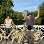 Eco tour op houten fiets